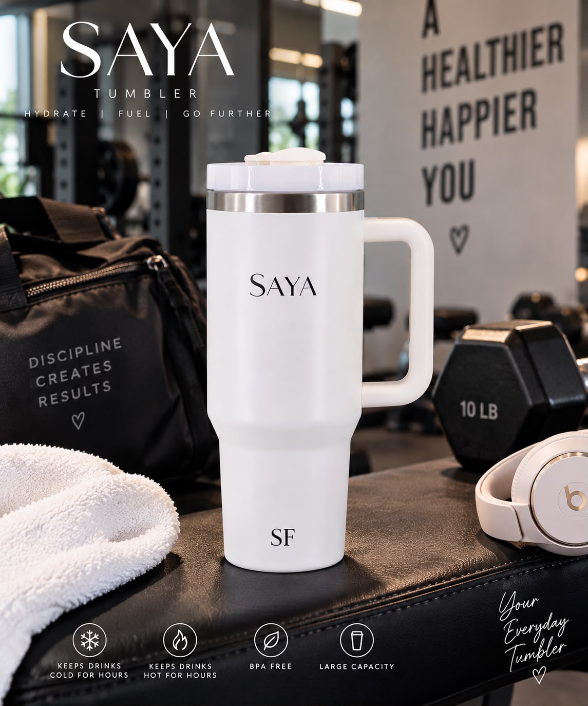 SAYA FIT - Hydra Tumbler 40 Oz